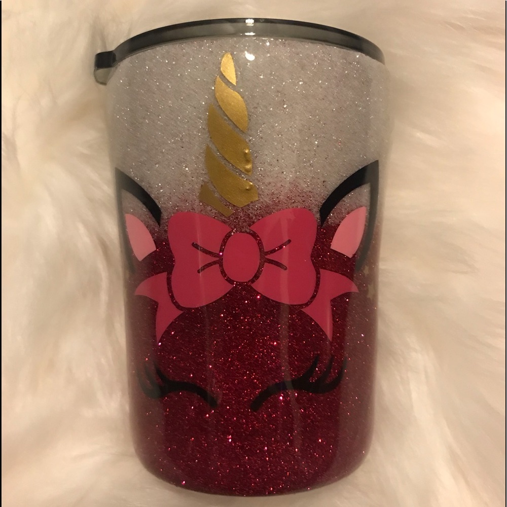 10 oz customized unicorn tumbler